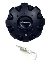 Panther Wheels Flat Black Wheel Rim Center Cap # EMR0907-CAR-CAP (1 CAP) + BOLT