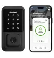 Kwikset Halo Wi-Fi Smart Lock, Keyless Entry Front Door Touchscreen Deadbolt, Ma