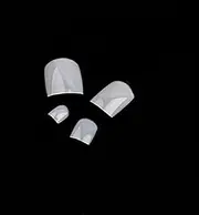 500 Pieces False Toe Nails Art Nail Tips Artificial Nails Sticker Natural Acrylic False Toe Nails Tips (Natural)