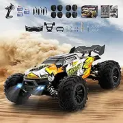 RC Cars for Adults, 1:16 Brushless Fast Race Remote Control Trucks, Hobby Electric Monster Car with 3 Batteries(60+Min) Max 75KMH, 4x4 RTR Off-Road Drift R/C Vehicle, Toys for Boys age 8-12 Gift