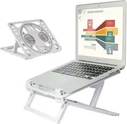 PHOCAR Laptop Cooling Pad, Laptop Stand with Fan, Adjustable Laptop Holder with Cooling Fan for Tablets, Cell Phones, Laptops, Compatible with iPad, iPhone, MacBook, Dell, HP, Surface,from 7 to 17inch