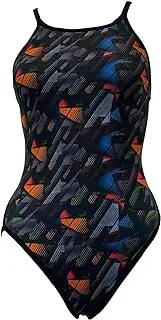 [Aqua Sphere] Women's One-Piece Swimsuit, Multicolor, Navy, Navy