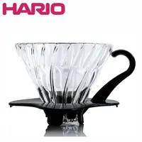 在飛比找momo購物網優惠-【HARIO】V60 1-2人份耐熱玻璃濾杯(原廠 日本製)