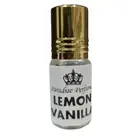 LEMON VANILLA Perfume Oil by Paradise Perfumes - Zesty Fragrance Scent Oil 3ml