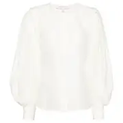 [Carolina Herrera] Puff Sleeve Button Down Top
