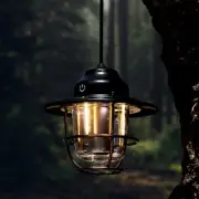 Camping Portable Retro Lantern Vintage Tent Lighting USB Rechargeable LED type C