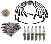 ACDelco Ignition Kit Distributor Rotor Cap Wire & Spark Plugs for Chevy P30 4.3L