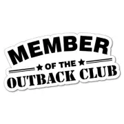 Member Of The Outback Club Sticker Decal Outback 4x4 Ute Country Aussie #5351EN