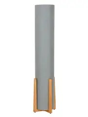 Breton 3 Light Floor Lamp in Teak/Grey
