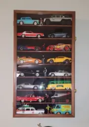 Car Display Case 1/24 Diecast Model Holder Shelf Wall Mounted Cabinet Storage