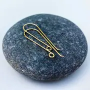 14K Solid Gold Earring Hooks - Yellow Gold Ear Wires - 14k gold French Hooks