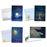 - Winter Solstice Greeting Cards - Artful Designs - 16 Cards + Matching Envel...
