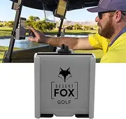 Desert Fox Golf Phone Caddy – Adjustable Golf Cart Phone Holder with Secure Strap for Hands-Free GPS & Golf Apps – Universal Fit – Gray