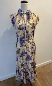 Zimmerman Lyrical Flutter Midi Dress AU 0 US 4 BNWT