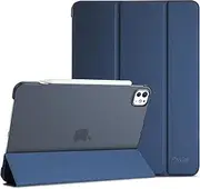 ProCase Smart Case for iPad Pro 11 Inch Case M4 2024(Model: A2836/A2837/A3006), Slim Folio Stand Hard Back Shell Protective Tablet Cover for 5th Generation iPad Pro 11" M4 2024 -Navy