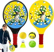 Racket - Cute Dinosaur Set, Sports Accessories, Portable for Beginners, Indoor Sports Activities