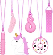 Chew Necklace for Kids & Adults | Sensory & Teething Relief | Safe Silicone |...