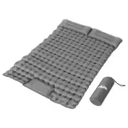 Self Inflating Mattress Camping Sleeping Mat Air Bed Double Pillow Bag