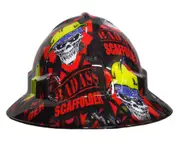 Cool Hard Hats Unisex BADASS SCAFFOLDER Pro Choice Wide Brim Safety Hard Hat