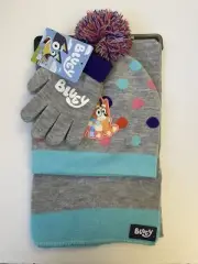 Bluey 3pcs Hat Glove And Scarf Cold Weather Set