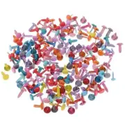200 Pieces Mix Mini Brads Scrapbooking Stamping Cards DIY Making