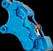 AN 6-Piston Fr Lt Brake Caliper 11.8in Blue Dyna Super Glide 06-13
