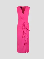 [Pronovias The Party Edit] Pronovias The Party Edit-Midi Dresses Pink & Purple-Donna 42 EU