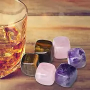 FZBHRO Whiskey Stones Chilling Crystal Ice Cubes for Drinks Whiskey Rocks 0.7...