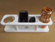 APF Marine Two Beverage Cup Holder w Storage Box Boat Wall Mount Catch all