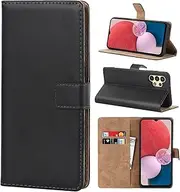 [Cavor] for Samsung Galaxy A13 4G Case 6.6'' PU Leather Folio Flip Wallet Stand Case Cover Magnetic Closure Phone Cases Book Design with Kickstand Feature & Card Slots-Black