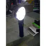 ~金光興修繕屋~搖頭式 LED 閃暴多段式亮度 充電式 手電筒 工作燈 探照燈 停電燈 軟管燈 背部底部附磁鐵