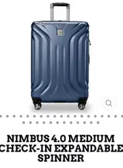 Skyway Nimbus 4.0 Expandable Hardside 4 Wheel Spinner Medium BNIB 24-26”x17”x11”