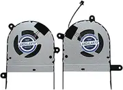 Replacement CPU and GPU Cooling Fan for ASUS ZenBook Pro Flip 15 OLED Q539Z Q539ZD UP6502Z UP6502ZA UP6502ZD DFS5H223145657 FNN1 DFS5H224046667 FNN0 13NB0W30T02011 13NB0W30T03011 DC5V 0.5A