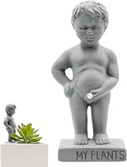 Little Boy Garden Statue | Peeing Boy Automatic Watering Stake | Spitter Garden Statue | Home Decor Pond Statue | Plant Decor Peeing Boy Statue for Indoor, Outdoor, Garden
