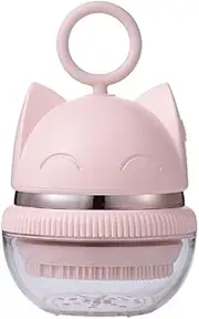 Facial Cleansing Brush, for Deep Cleaning, Gentle Exfoliating, Detoxifying & Rejuvenating, Rechargeable Face Scrubber Made with Soft Silicone, Best Rechargeable Skin care tool(Pink)