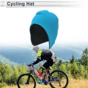 Cycling Hat Keep Warm Ear Protection Blue 27x30cm Polar Fleece Fabric 1 Pcs