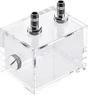 uxcell Acrylic Water Cooling Tank Kit 80mm x 60mm x 60mm with Nozzles and End Cap for Computer CPU Cooled