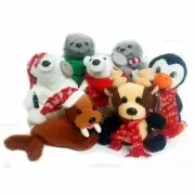 1990's Coca-Cola Bean Bag Plush Set of 7 - Polar Bears, Seals, Penguin, Walrus,