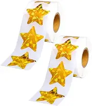 2 Rolls Star Seal Decorative Sticker Stickers Labels Wedding Decor Decorative Sticker Star Sealing Sticker Accessory Self Adhesive Wedding Sticker Household Label Sticker TEHAUX