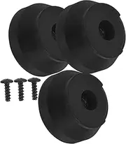 Replacement Cane Tips 3pcs Non-slip Crutch Pads Walking Stick Foot Pads Black