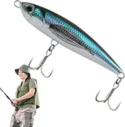 Fishing Hard Baits - Reusable Fishing Lures - 5.71 inches Long Casting Bait, Colorful Angling Tackle Kits for All Water Layers
