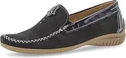 [Gabor] California | Nightblue Nubuck/Patent | Womens Slip On Moccasin Shoes UK 8 Nightblue