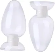 Gatuida 2pcs Bottle Laboratory Glassware Liquids Lab Test Tube Laboratory Supplies Water Lids Lab Glassware