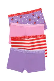[Bonds] Bonds Girls Cotton Shortie 4 Pack Size: 2/3 2/3 Multicolor