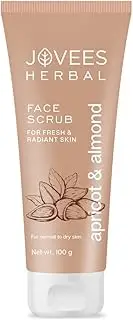 [Jovees] Apricot & Almond Face Scrub with Almond (100gm) Apricot & Wheatgerm Oil | Gently Removes | Dead Skin Cells | Reduces Pigmentation | For Normal & Dry Skin