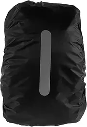Waterproof Backpack Cover for 15-25L Bag Rainproof Foldable Backpack Protector with Reflective Strip Portable Bag Dust Cover for Hiking, Camping, Biking, Outdoor, Traveling