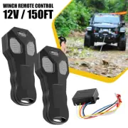 Wireless Winch Control Remote & Receiver Kit Switch 12V Handset For ATV UTV Jeep