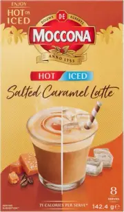 Moccona Iced Hot Salted Caramel Instant Coffee (Case of 5)