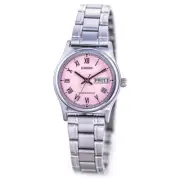 Casio Women LTP-V006D-4BDF Watch Metal Band Silver Pink Original New