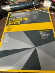 20 pack A4 size 2x80 microns CLEAR LAMINATING SHEETS Brand new Surplus to need